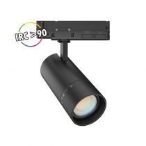 FOCUS SLIM II SPOT SUR RAIL NOIR 20W/15W/10W 3CCT IP20 ANGLE AJUS 3ANS (100394)