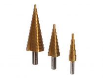 Foret Étagé Hss - Revêtement En Titane - 3 Pcs (TL78001)