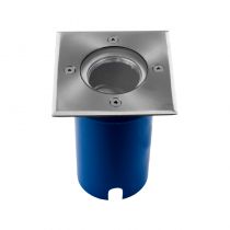 FUJI SPOT ENCASTRABLE SOL GU10/GU5.3 IP67 CARRE INOX 316L (707301)