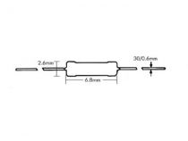 Fusible a couche metallique 1/2w 0.22 ohm (RFU0E22)