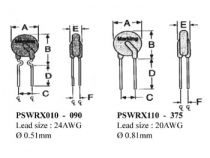 Fusible rearmable 0.5-1.00a / 60vcc (PSWRX050)