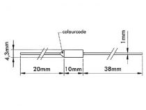 FUSIBLE THERMIQUE 105°C / 100 +3 -2 °C / 250V - 10A