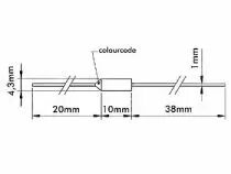 Fusible thermique 185°c / 182 +2 -4 °c / 250v - 10a (FT185)