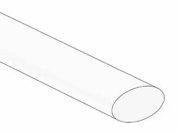 Gaine thermoretractable 2:1 - 12.7mm - blanc - 25 pcs. (STB127W)