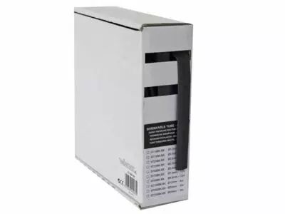 Gaine thermoretractable 2:1 - 5.0mm - noir - 12m (ST50BK-BX)