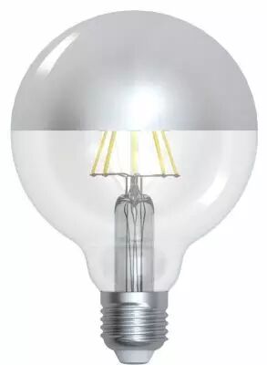 Globe D95 Filament LED \ Calotte Argent�e\  8W E27 2700K 950Lm Dimmable (15649)