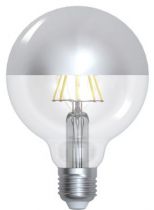 Globe D95 Filament LED \ Calotte Argentée\  8W E27 2700K 950Lm Dimmable (15649)