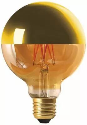Globe D95 Filament LED \ Calotte Dor�e\  8W E27 2700K 950Lm Dimmable (15654)