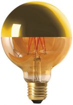 Globe D95 Filament LED \ Calotte Dorée\  8W E27 2700K 950Lm Dimmable (15654)