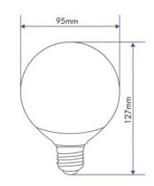 GLOBE D.95 LED 12W E27 240V 2700K 330°