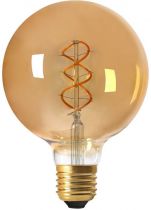 Globe G125 Filament LED TWISTED 4W E27 2000K 200Lm Dimmable Ambrée (716612)