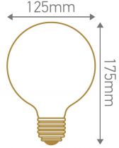 Globe G125 Filament LED TWSITED 5W E27 2200K 300Lm Claire (716621)