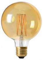 Globe G95 Filament LED 4W E27 2100K 320Lm Dimmable Ambrée (716600)