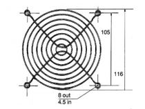 Grille pour ventilateur 120mm (G120)