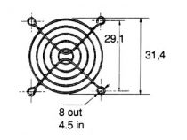 Grille pour ventilateur 40mm (G40)