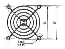 Grille pour ventilateur 80mm (G80)