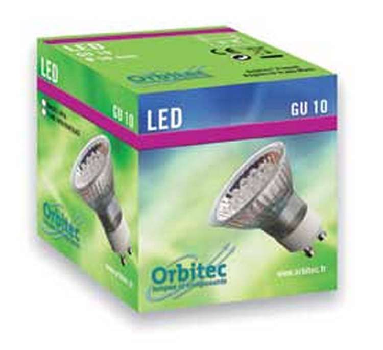 Orbitec 180151 - Ampoule spot de couleur Gu10 led 230v rouge ferme eco - PVN