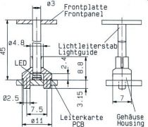 Guide lumiere 3mm