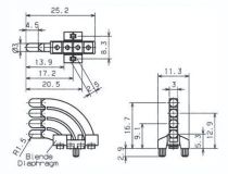 Guide lumiere horizontal 4x1 diametre 3mm