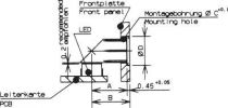 Guide lumiere pour panneau 6,2x6,6x2,8x3,2 mm