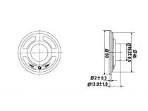 Haut-parleur miniature - 0.5w / 8 ohm - ø 50mm (MLS1)