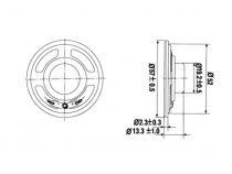 Haut-parleur miniature - 1w / 8 ohm - ø 57mm (MLS2)