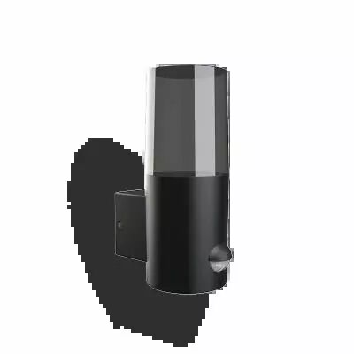 HELIOS APPLIQUE 1 X E27 CYLINDRIQUE IP44 ALU + DETECT IR (100939)