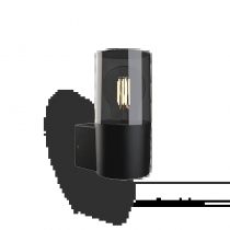 HELIOS APPLIQUE 1 X E27 CYLINDRIQUE IP44 ALU (100938)