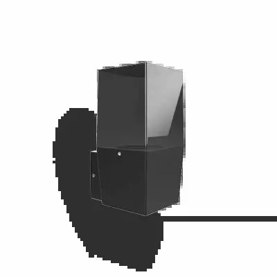 HELIOS APPLIQUE 1 X E27 RECTANGULAIRE IP44 ALU (100940)