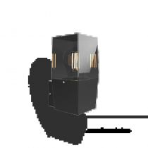 HELIOS APPLIQUE 1 X E27 RECTANGULAIRE IP44 ALU (100940)