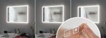 HomeSpa Miroir lumineux LED Mirra IP44 White Switch 2700lm 230V 22W Chrome/Blanc (93013)