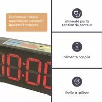 Horloge Avec Chronom&egrave;tre/Compte &Agrave; Rebours & Minuterie D\'Intervalle (WC200)