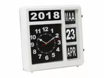 Horloge Murale &Agrave; Chiffres Sautants Avec Calendrier - 31 X 31 Cm - N&eacute;erlandais (WC106)