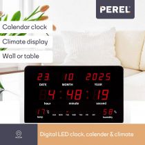 Horloge Murale Avec Affichage Led (WC219)