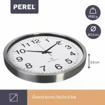 Horloge Murale En Aluminium - &Oslash; 50 Cm (WC104)