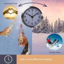 Horloge Murale En Aluminium - ?30 Cm (WC101)
