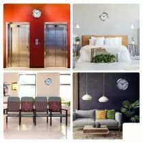 Horloge Murale En Aluminium - ?30 Cm (WC101)