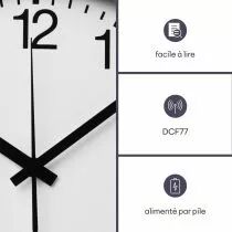 Horloge Murale En Aluminium - ?30 Cm (WC101)