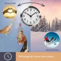 Horloge Murale En Aluminium - ?30 Cm (WC101)