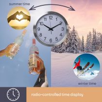 Horloge Murale En Aluminium - ?40 Cm (WC103)