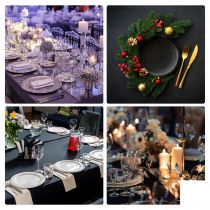 HOUSSE - POUR TABLE - NOIR