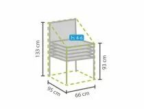 HOUSSE D\'EXT&Eacute;RIEUR POUR CHAISES EMPILABLES - 95 cm (OCSC95)