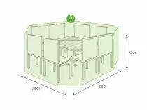 HOUSSE D\'EXT&Eacute;RIEUR POUR ENSEMBLE DE JARDIN OCTOGONAL  (OCGS08)