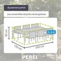 HOUSSE D\'EXT&Eacute;RIEUR POUR ENSEMBLE DE JARDIN RECTANGULAIRE - L (OCGS-L)