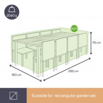 HOUSSE D\'EXTÉRIEUR POUR ENSEMBLE DE JARDIN RECTANGULAIRE - XL (OCGS-XL)