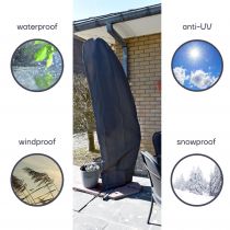 HOUSSE D\'EXTÉRIEUR POUR PARASOL À BRAS LIBRE Ø max. 350 cm (OCPFA)