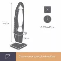 HOUSSE D\'EXT&Eacute;RIEUR POUR PARASOL &Oslash; max. 450 cm (OCP-L)