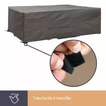 HOUSSE D\'EXT&Eacute;RIEUR POUR POUR SALON DE JARDIN EN L - 215 cm (OCLSL215)