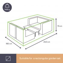 HOUSSE D\'EXTÉRIEUR POUR SALON DE JARDIN - M (OCLS-M)