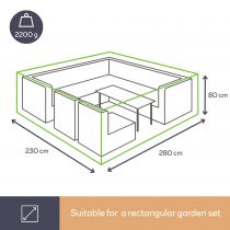 HOUSSE D\'EXTÉRIEUR POUR SALON DE JARDIN - XL (OCLS-XL)